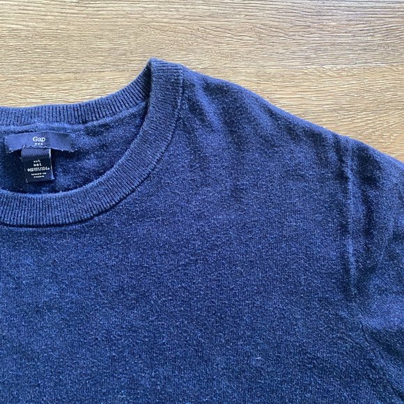 Men's GAP Blue 100% Cotton Sweater - Picture 8 of 9